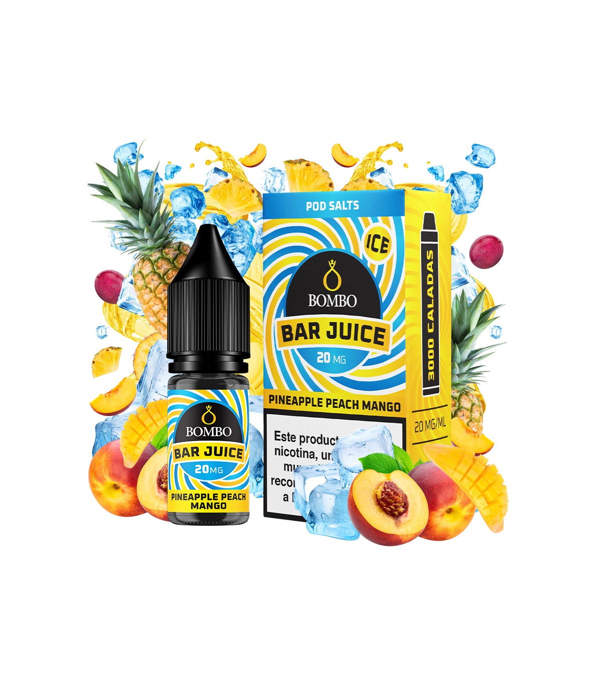 Pineapple Peach Mango Ice 10ml - Bar Juice by Bombo