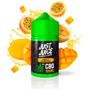 VENTA EXCLUSIVA TIENDA FISICA Just Juice CBD E-liquid Mango Passion Fruit 50ml