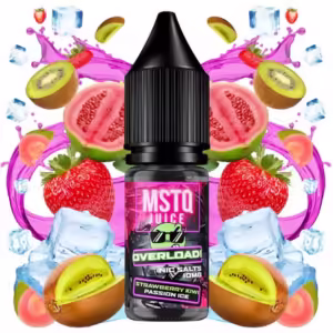 Strawberry Kiwi Passion Ice 10ml - MSTQ Juice Overload Nic Salts
