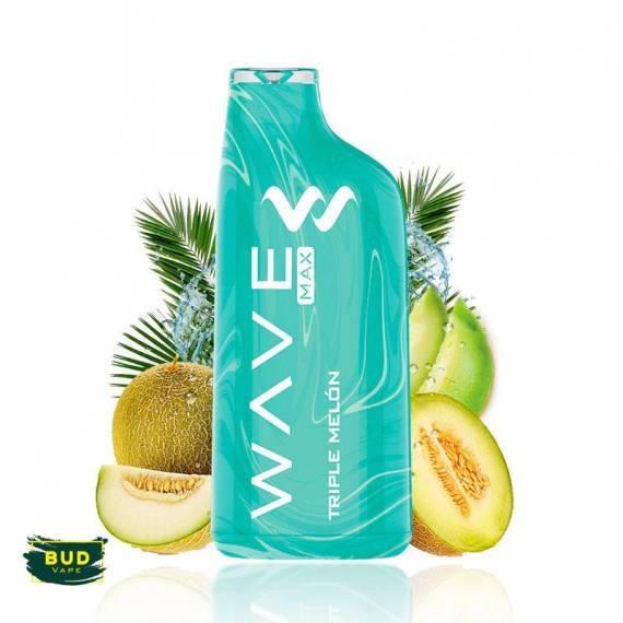 Wave Max 8000 Bud Vape Triple Melon 0mg