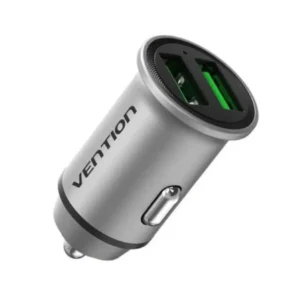 Cargador de Coche VENTION FFAH0 - 18W · 2xUSB · Gris