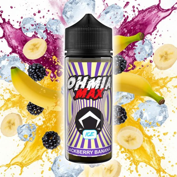 OHMIA MAX LF 60 ML - 20 ML AROMA MORA PLATANO