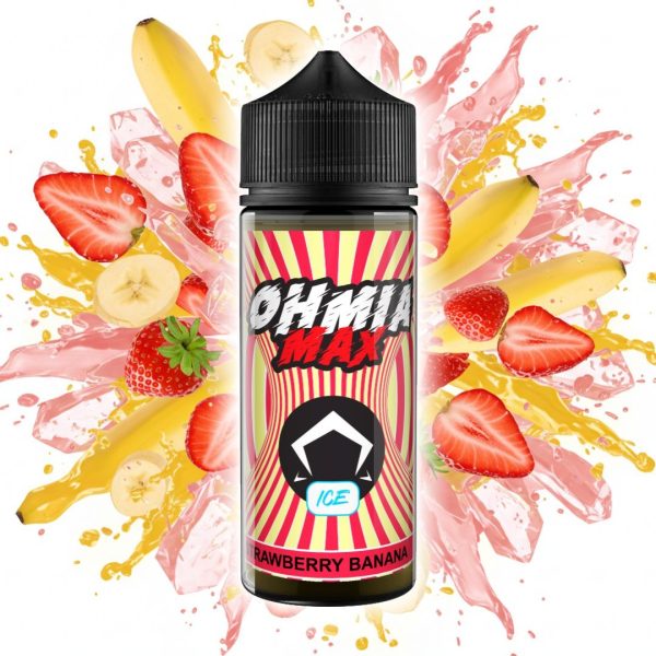 OHMIA MAX LF 60 ML - 20 ML AROMA FRESA PLATANO