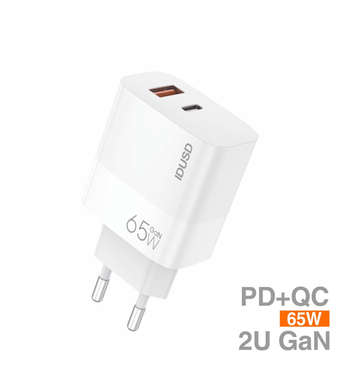 Cargador GaN PD 65W Dual Ports - D130B